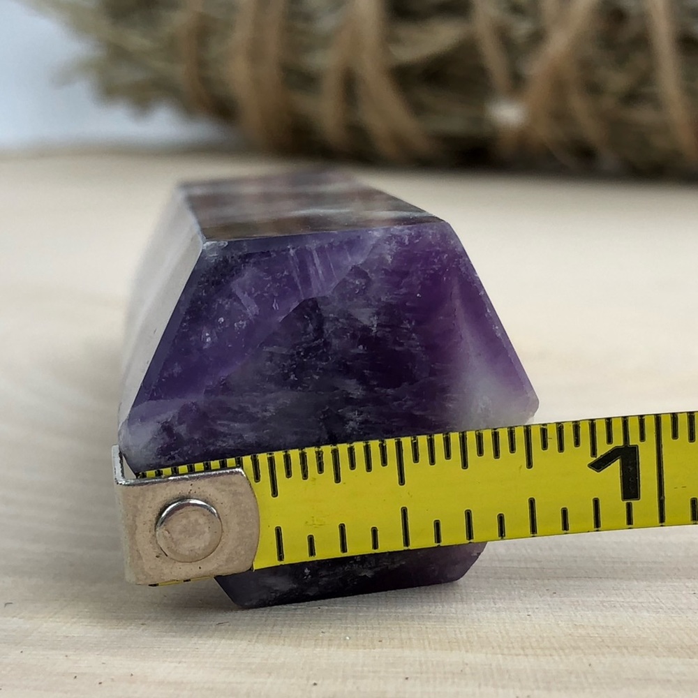 Dream Amethyst Stone Healing Crystal Pyramid Tower Wand Point Obelisk Rock - Picture 8 of 9